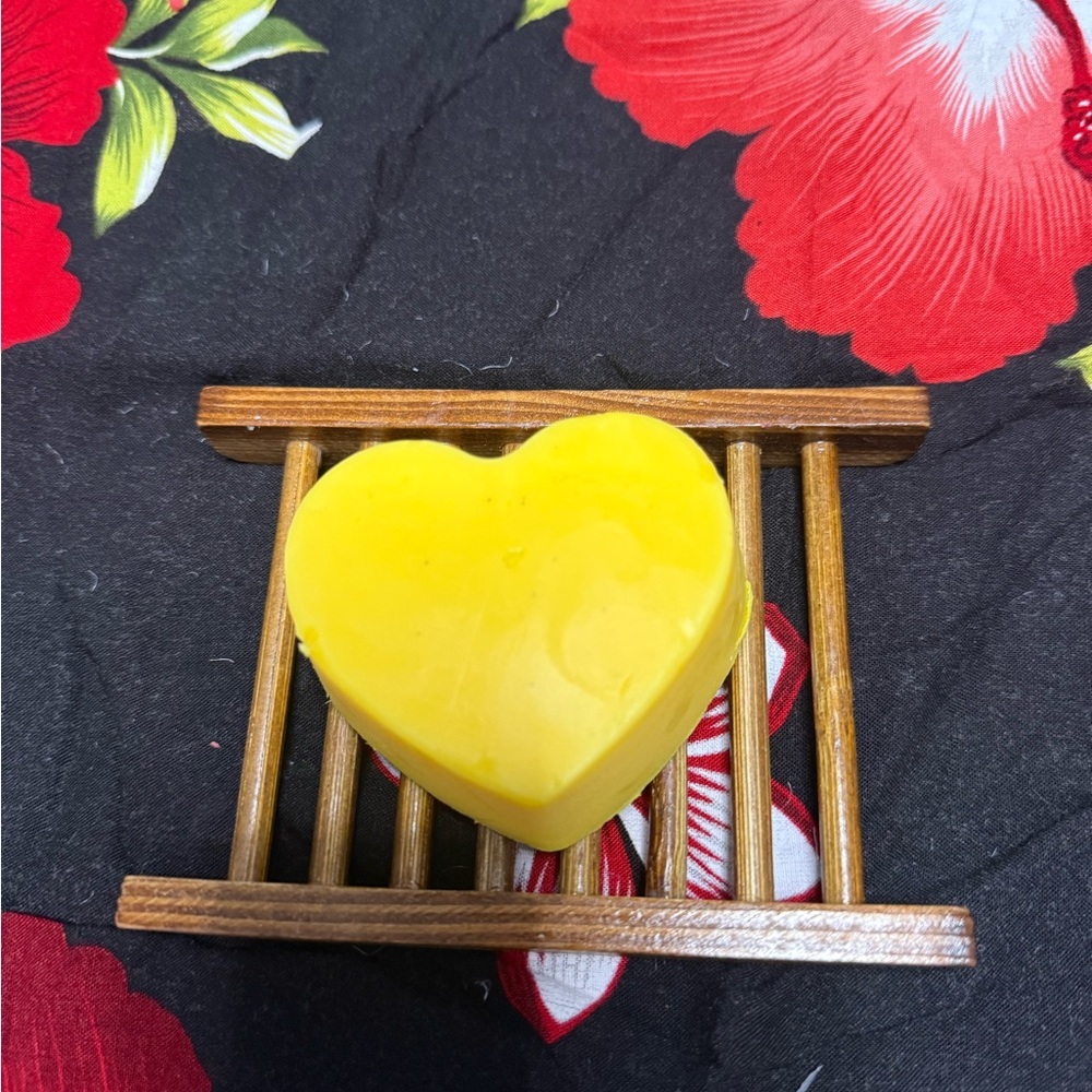 Yellow Mango Scented Heart-Shaped Soap